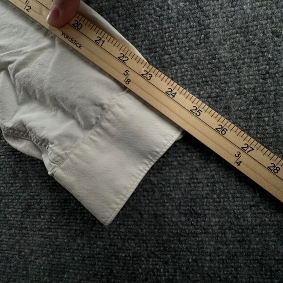 Barbour Men Button Up Shirt Tailored Fit White Medium Long Sleeve Cotton Adult - Picture 16 of 16